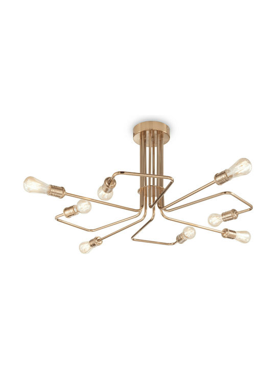 Ideal Lux Triumph PL8 Κρεμαστό Φωτιστικό για 8 Λαμπτήρες E27 Μπρούτζινο 92x41.5x41.5εκ. 160313 - second view